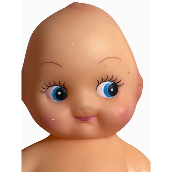 Kewpie Soft Rubber Doll Figurine With Blue Eyes and Jointed Arms 5.25 inches - Picture 4 of 10